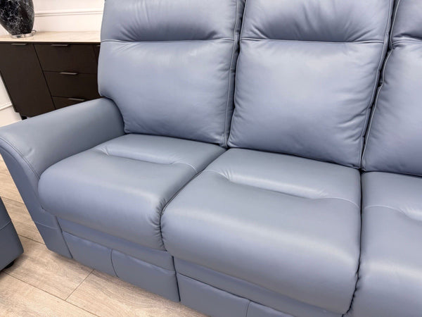 Parker Knoll Hudson 23 Roma Storm Leather Static 3+3 Seater Sofa Set RRP £832011