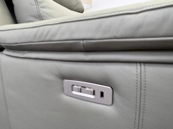 G Plan Thornbury Olive Leather Power Recliner Armchair15