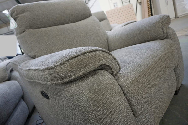 FV Grey fabric Power Recliner 3 seater + standard 2.5 seater + Armchair Sofa Set1