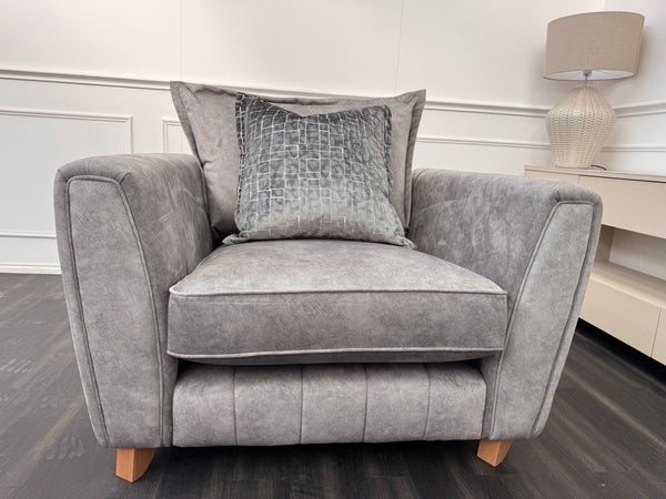DFS Cherished Armchair Grey Fabric (Fast Delivery)7