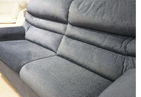 G Plan Malvern Static 3 Seater Sofa in Navy Blue Shimmer Fabric 3