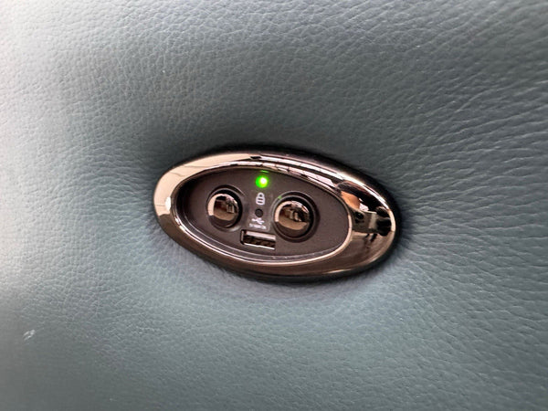 Furniture Village Petit Lake Green Power Recliner 3+3 Seater Sofa Set4