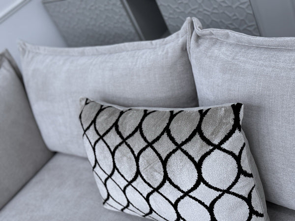 Furniture Village SUMPTUOUS Cream Fabric Corner Sofa 3/CNR/1 RRP £389516