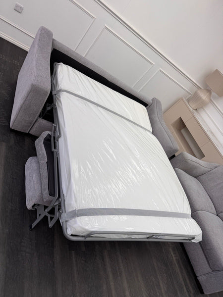 Furniture Village Optimus 3 Seater Sofabed + 2 Seater Sofa Set Grey Fabric18