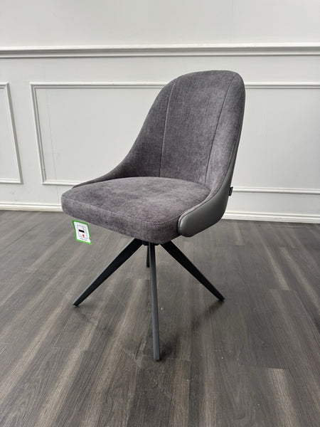 Furniture Village Jose dark grey swivel dining chair (Pre-sale, Read Desc)2