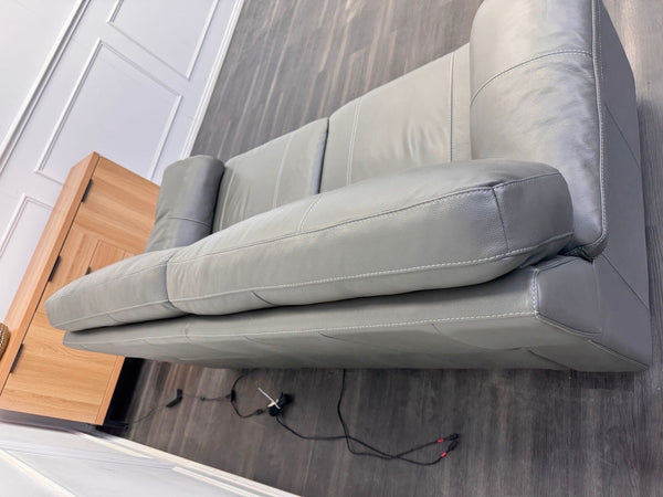 Furniture Village Cozee 2.5 Seater Sofa in Grey Pure Leather4