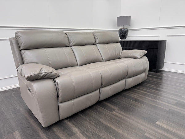 Furniture Village Moreno Power Recliner 3 Seater Sofa Grey Leather15