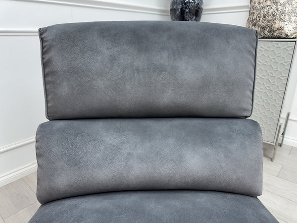 Sofology Dakota Middle Section Dark Grey Velvet Fabric8