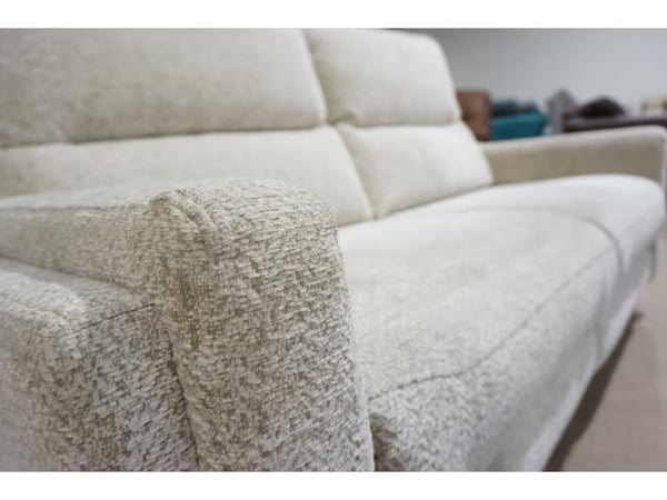 Parker Knoll Portland cream mix fabric standard 3 seater sofa2