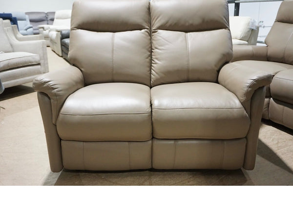 Furniture Village Taupe Leather Power Recliner 3 & 2 Seater Sofa Set2