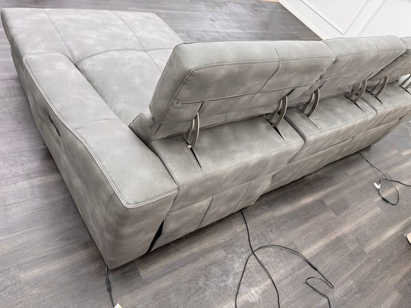 Furniture Village Xavier Chaise End Corner Sofa with Power Recliner + Headrests16