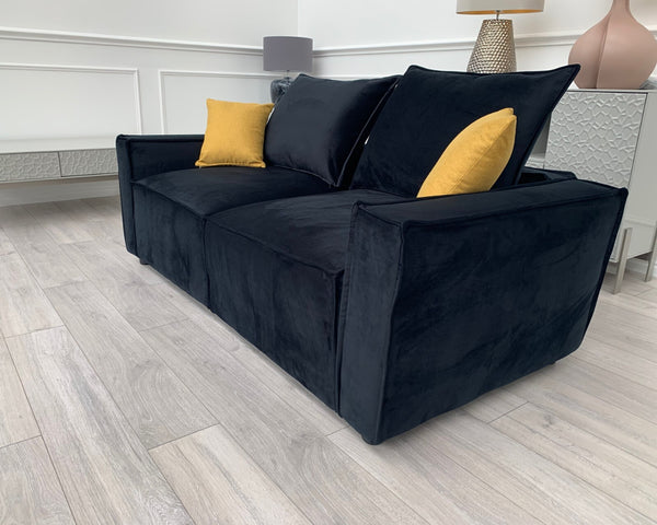 New Black 2 Seater Split cinema sofa style (Delivery Available)17