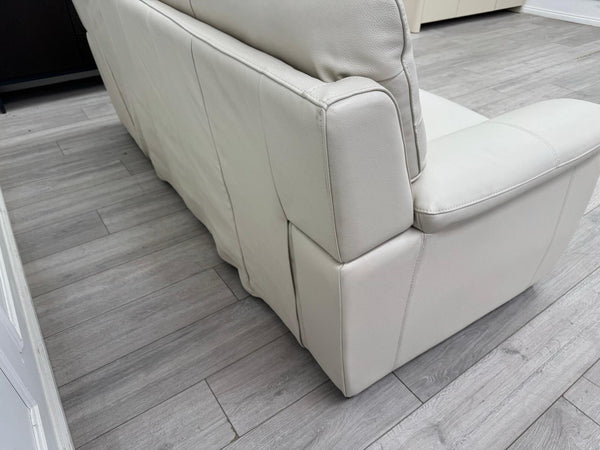 Furniture Village Hetty 3 + 3 Seater Sofa Set in Ivory/Off White Leather21