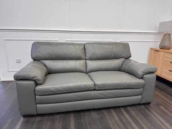 Furniture Village Cozee 2.5 Seater Sofa in Grey Pure Leather11