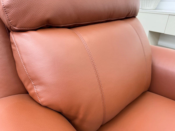 LAZY BOY PARIS Static Armchair In Brown Leather11