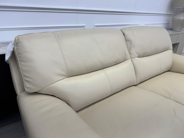 Furniture Village Hetty 3 + 3 Seater Sofa Set in Cream/Off White Leather23