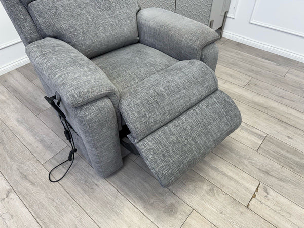 Furniture Village Kirk Lift and Rise Recliner Armchair Grey Fabric5
