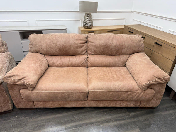 Sofology Santino 3 + 2 Seater Brown Tan  Aniline Leather Sofa Set18