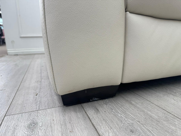 Furniture Village Hetty 3 + 3 Seater Sofa Set in Ivory/Off White Leather15