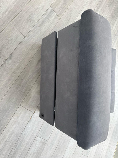 Sofology Marvella Flecked Charcoal Grey Velvet Middle Section Power Recliner4