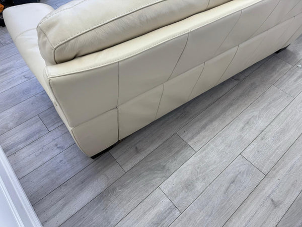 Furniture Village Hetty 3 +2 Seater Sofa Set in Cream/Off White Leather16