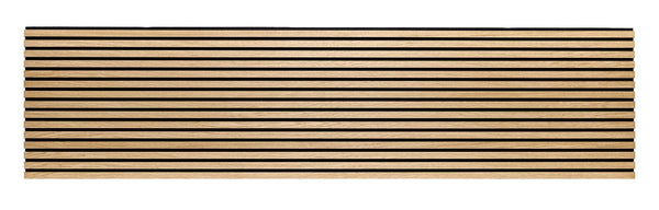 NEW Premium Acoustic Slat Real Wood Wall Panel - Oak / 2.4m x 0.6m (1.44m2)7