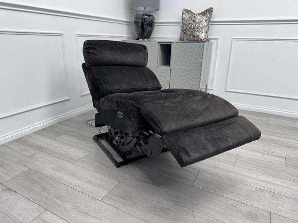 Sofology Radleigh Middle Section Power Recliner & Headrest Velvet Charcoal Grey14