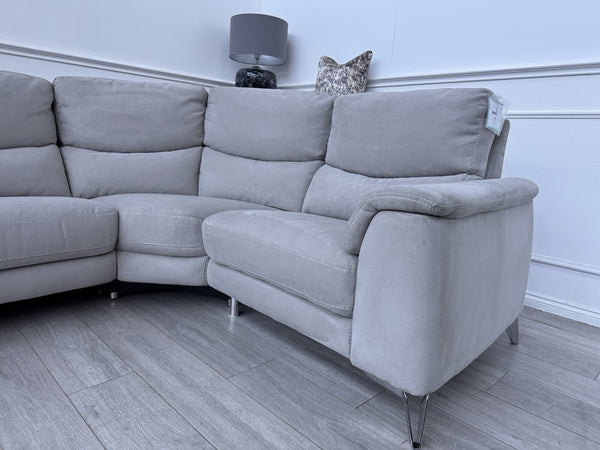 Sofology Palmer Power Recliner Corner Sofa In Toronto Grey Suede16