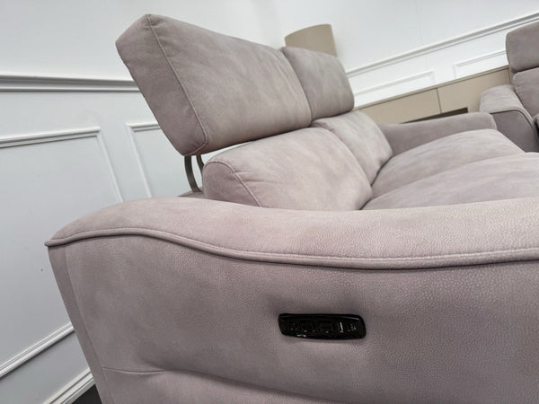 FV Xavier 3 + 2 Seater Lounger Corner Sofa Set Power Recliner & Headrests2