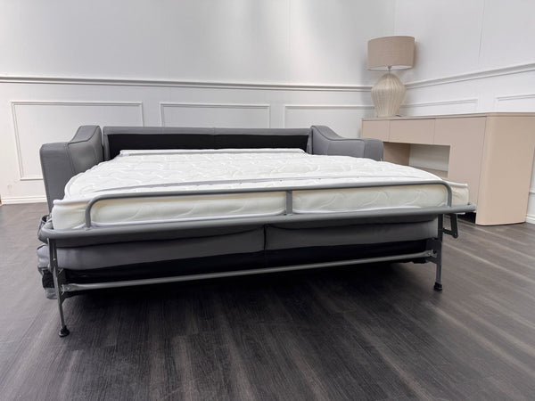 Furniture Village Optimus 3 Seater Sofabed Sofa Grey Leather20