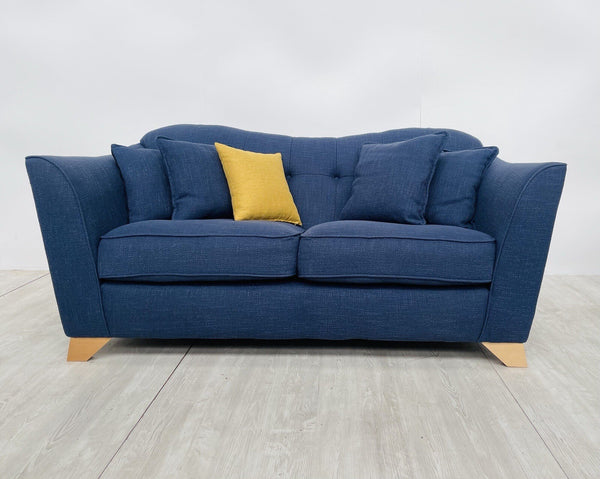New Sofology Bartelli Navy Blue Fabric 2 Seater Sofa8