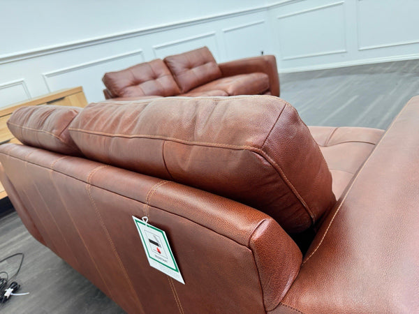 Barker And Stonehouse Houghton 2+2 Seater Sofas Brown Leather12