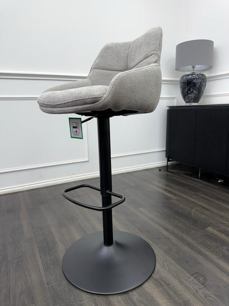 Furniture Village Kiara grey/taupe swivel dining barstool (Pre-sale)19