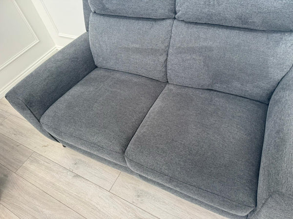 Furniture Village Zen Grey Fabric 3 &2 Seater Sofa Set2