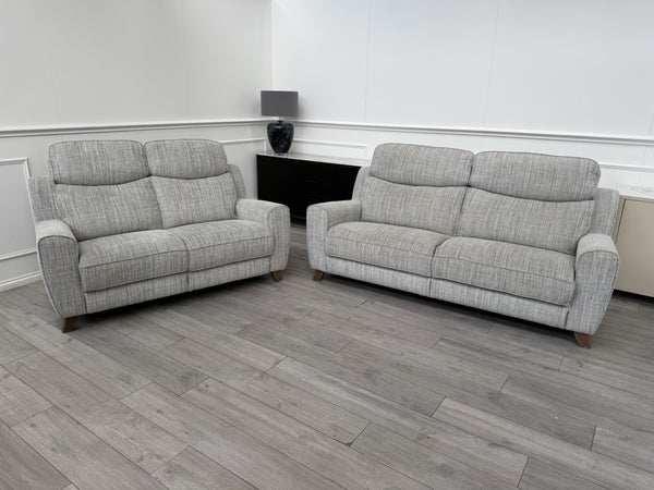 Furniture Village Grey Fabric 3 & 2 Seater Sofa Set20