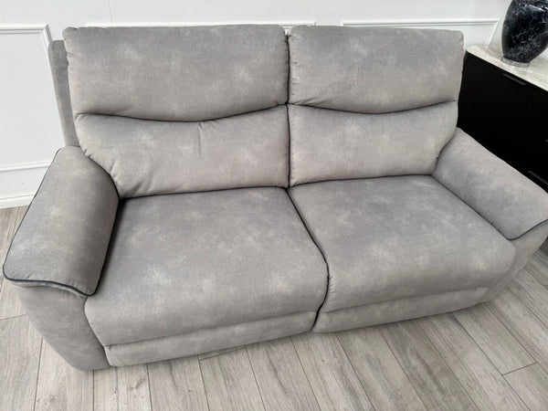 LAZYBOY DOUGLAS POWER RECLINER 3 SEATER SOFA IN GREY FABRIC15