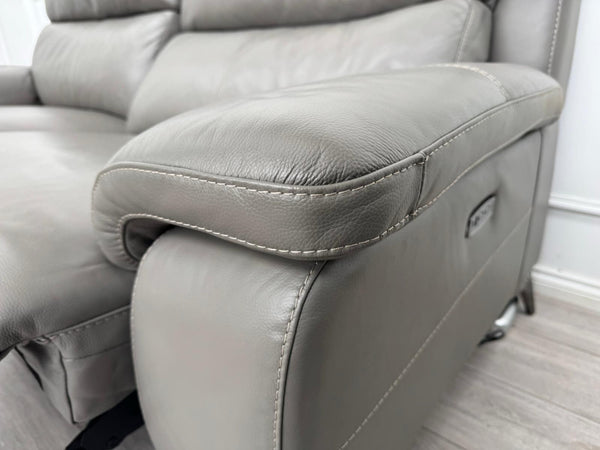 Furniture Village Missouri Power Recliner 3 & Static 2 Seater Sofa Set Grey15