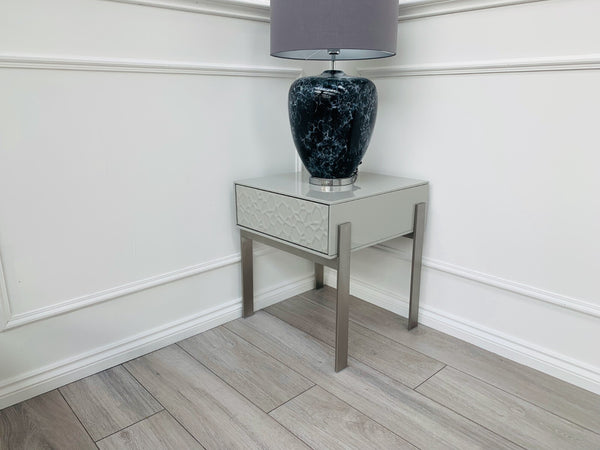 BRAND NEW Sofology Walters Table Lamp & Shade - Navy Marble £2492
