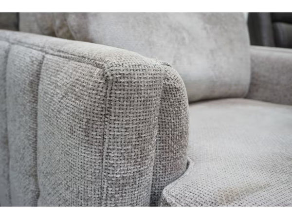 Duresta Monte Carlo mink chunky cross weave fabric snuggle armchair1