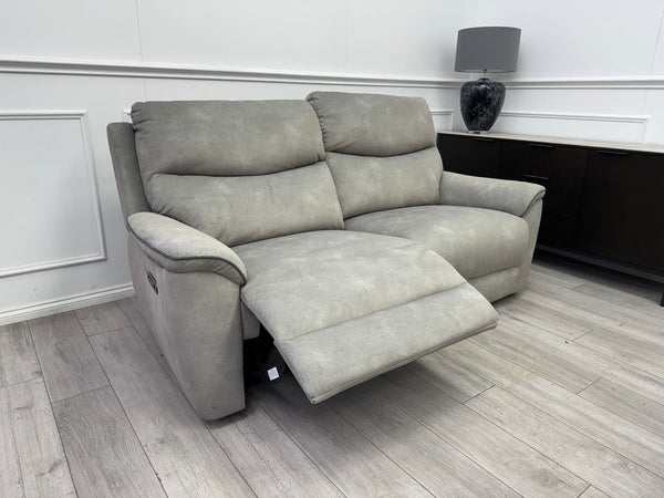 LAZYBOY DOUGLAS POWER RECLINER 3 SEATER SOFA IN GREY FABRIC11