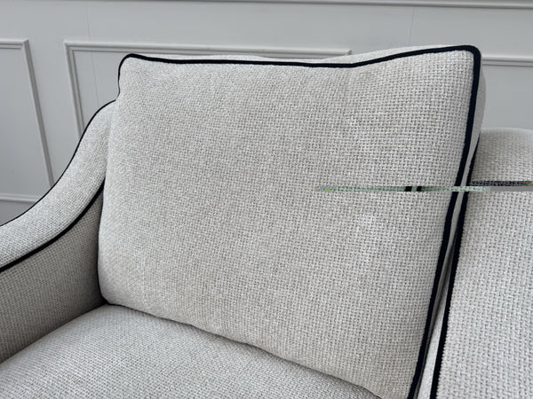 Furniture Village Celine Ivory Cream Woven Fabric Static Armchair4