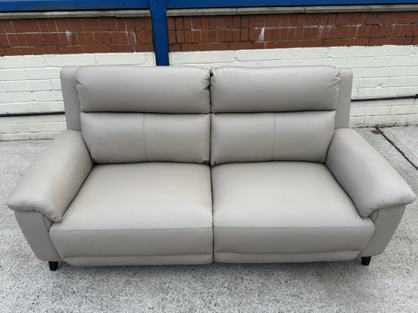 LA-Z-BOY BELLA LEATHER POWER RECLINER 3 SEATER SOFA - LATTE - RRP £23505