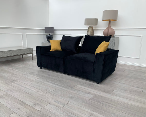 New Black 2 Seater Split cinema sofa style (Delivery Available)20