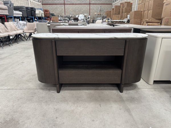 Furniture Village CAMINO Large 2 Door 2 Drawer Sideboard LED - Granite Top16