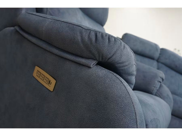 G Plan Kingsbury stingray indigo power recliner 2 seater + 2x armchair sofa set5