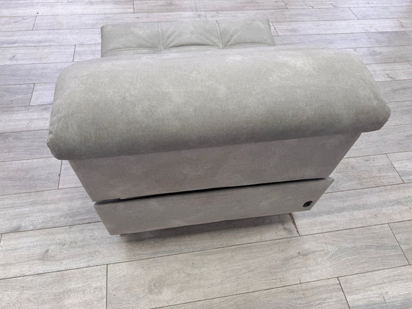 Sofology Marvella Flecked Light Grey Velvet Middle Section Power Recliner8