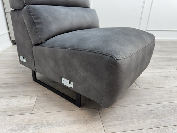 Sofology Dakota Middle Section Dark Grey Velvet Fabric4