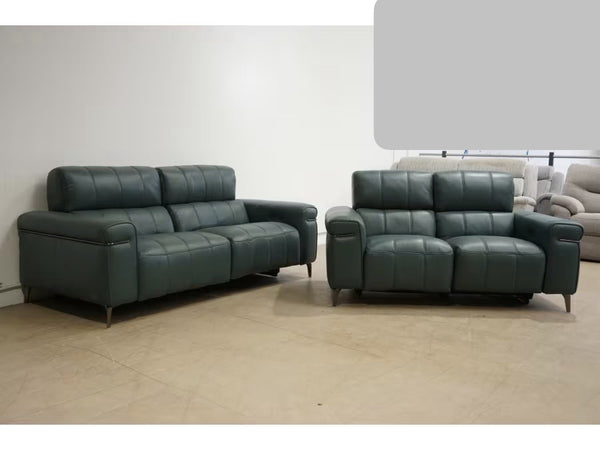 Furniture Village Homestage Lake Green 3 & 2 Seater Sofa Set Power Recliner5