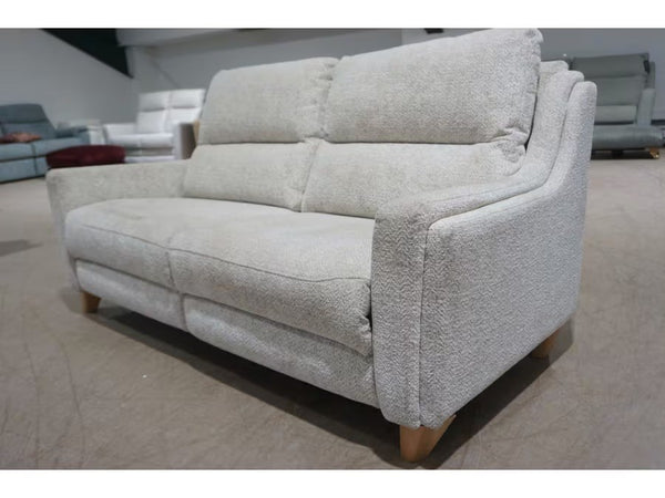 Parker Knoll Portland cream mix fabric standard 3 seater sofa1