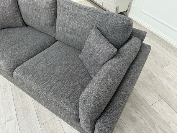 DFS Grey Fabric 3 Seater Sofa5